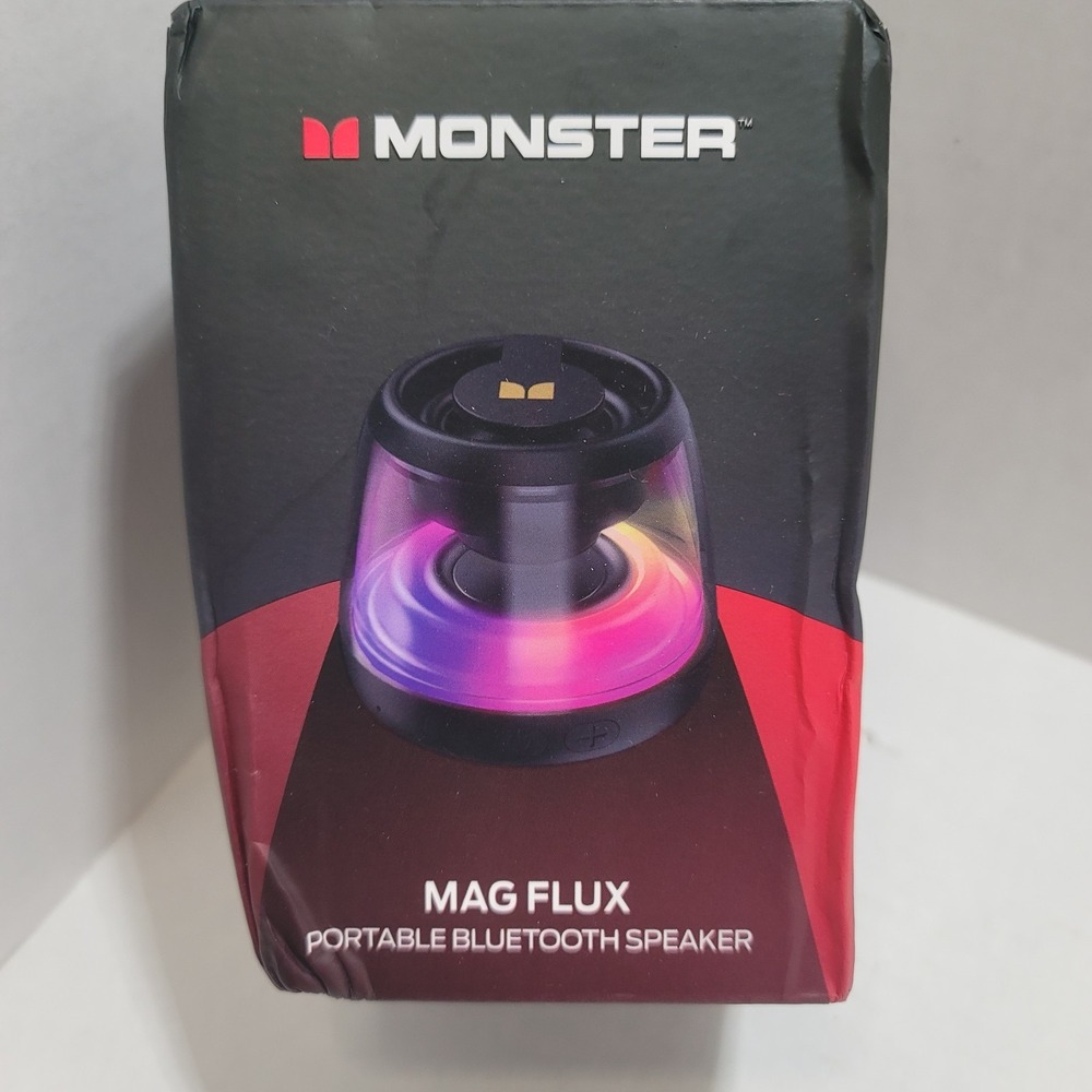 Monster MAG FLUX Magnetic Bluetooth Speaker 5W TWS Multicolor LED Black